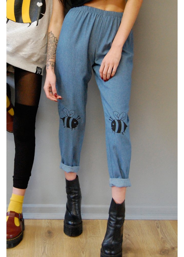 Alice Takes A Trip Bees Knees High Waisted Jeans Attitude Clothing