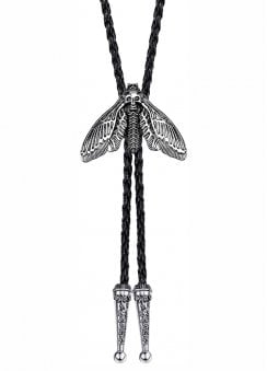 Death's Head Moth Gothic Western Tie