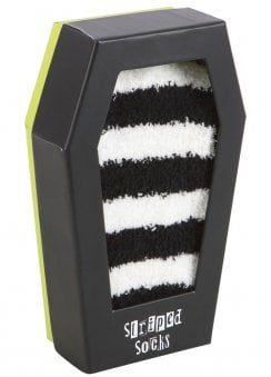 Striped Socks In Coffin Gift Box