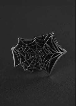 Spider Web Enamel Pin