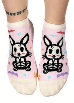 Skelly Bunny Ankle Socks