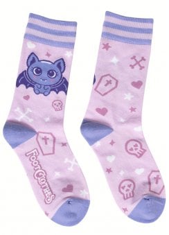 Widdle Bat Guy Crew Socks