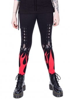 Blood Flame Leggings