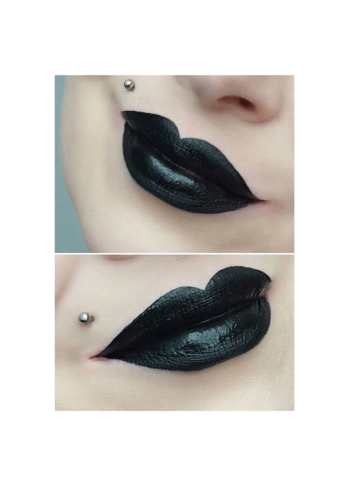 black liquid lipstick